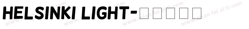 Helsinki Light字体转换